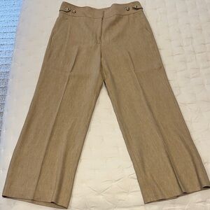 Veronica Beard Beige/Tan Label Detail Top